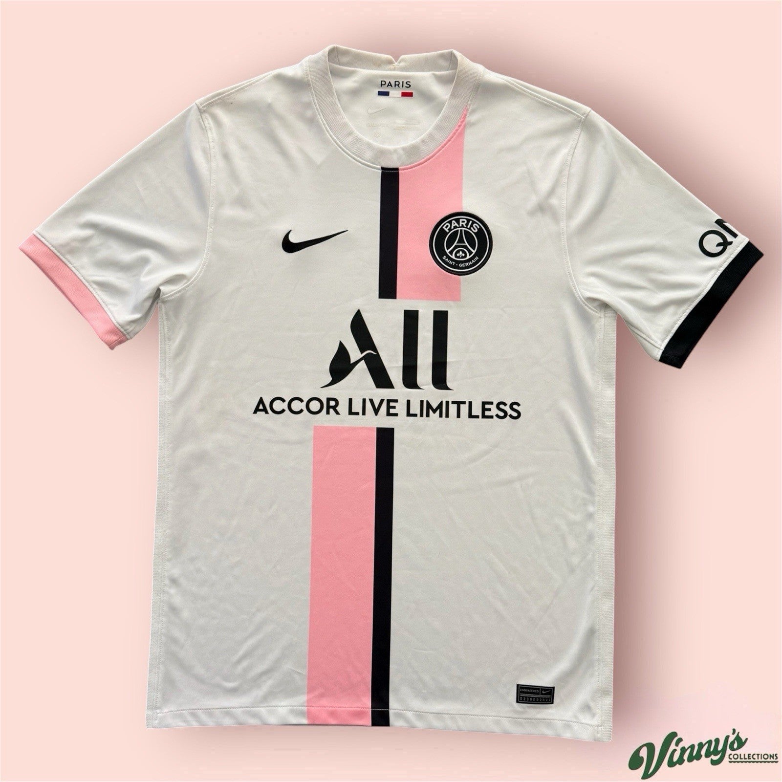 Nike 2021 Paris Saint Germain PSG Away Soccer Jersey Kit Mens Medium