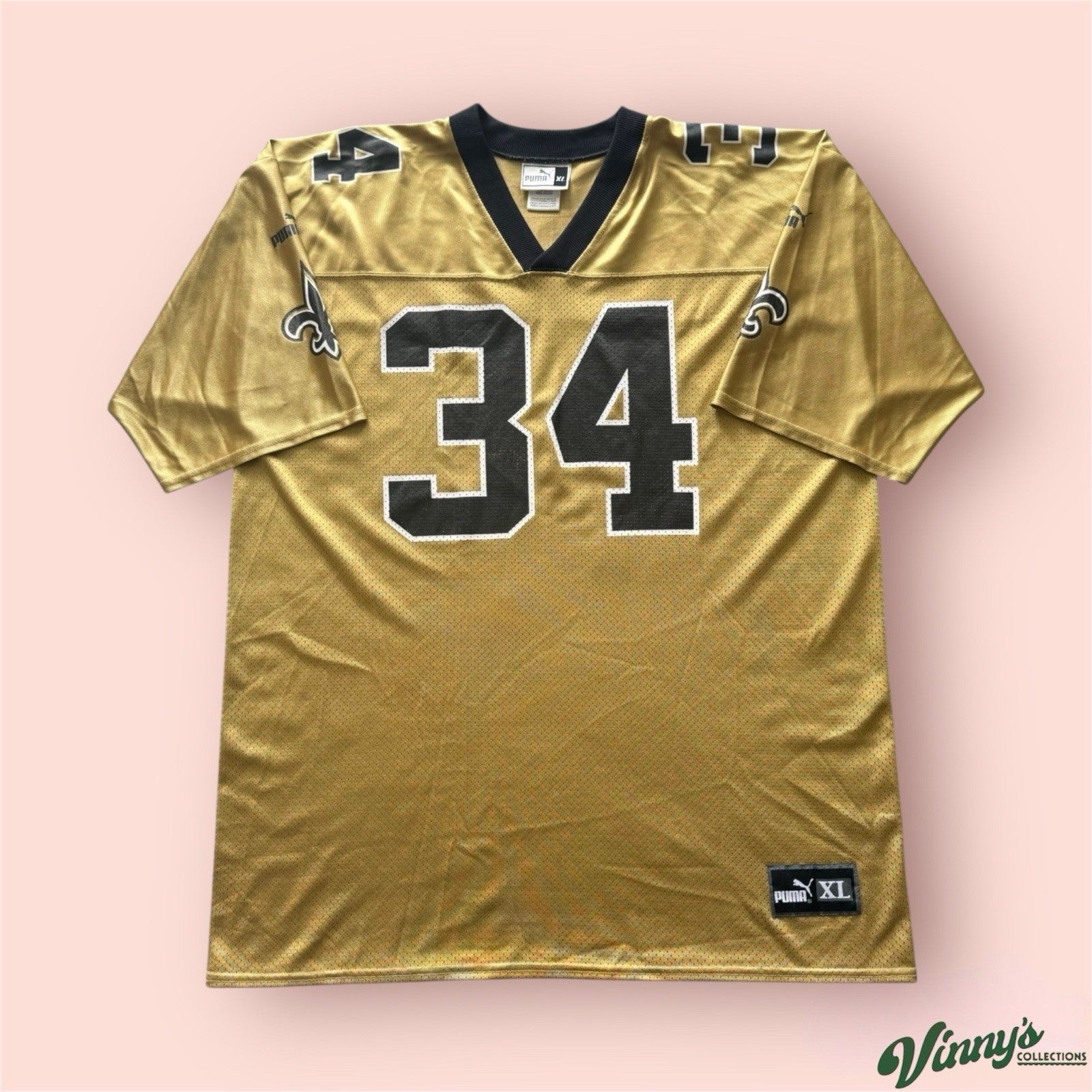 Puma NFL New Orleans Saints Ricky Williams Football Jersey Mens XL
