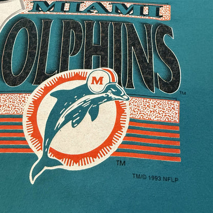 Vintage Trench 1993 NFL Miami Dolphins Football Shirt Mens Large