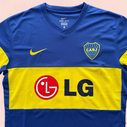 2011/12 Nike Boca Junior Juan Roman Riquelme Soccer Home Kit Jersey Mens Large