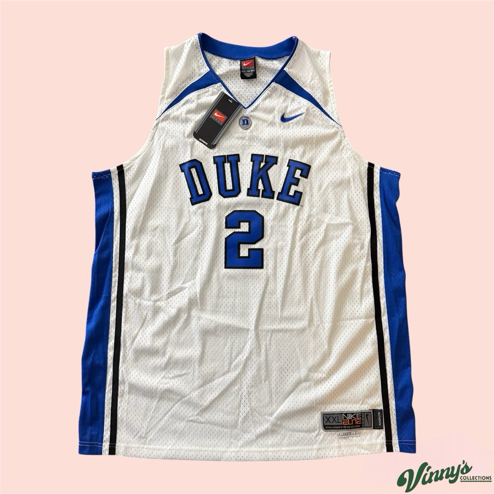 NWT Nike NCAA Duke Blue Devils #2 College Basketball Jersey Mens 2XL