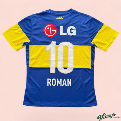 2011/12 Nike Boca Junior Juan Roman Riquelme Soccer Home Kit Jersey Mens Large