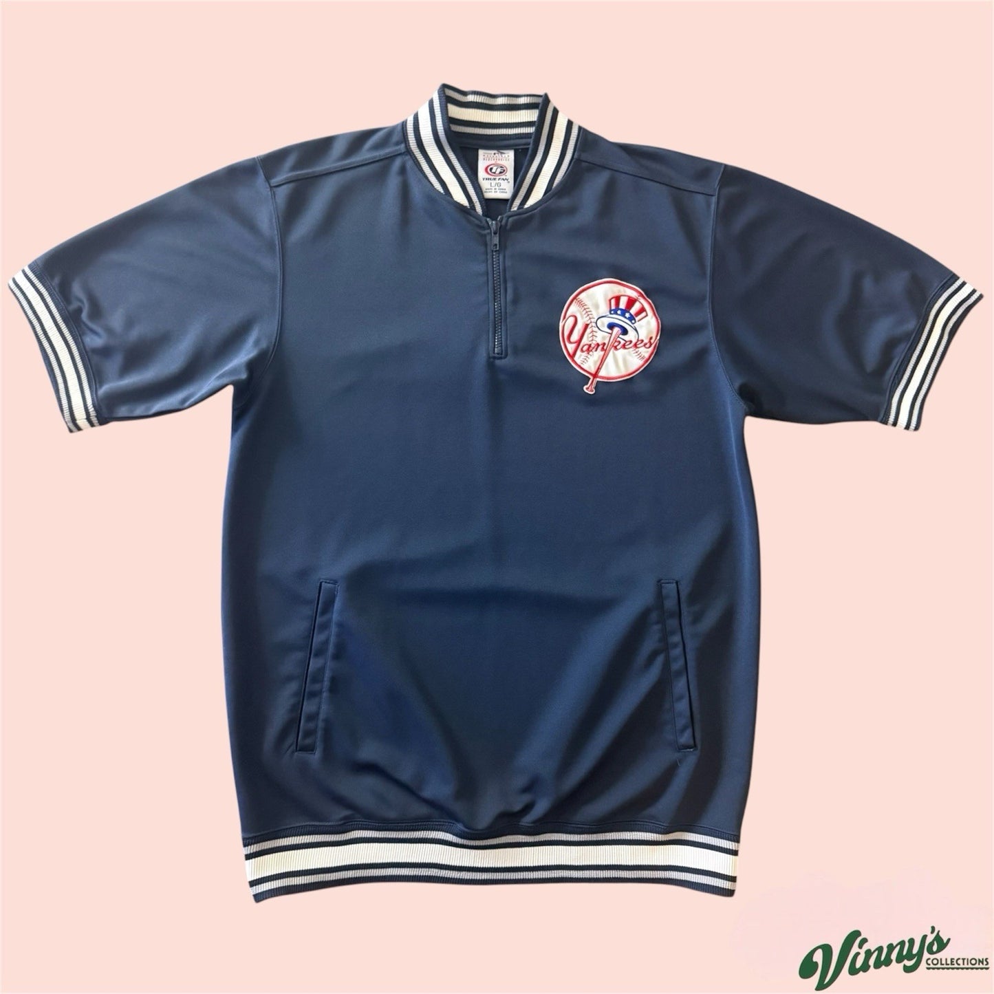 True Fan MLB New York Yankees Baseball Jersey Mens Large