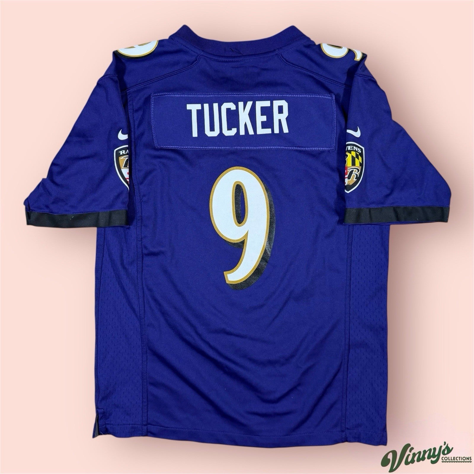 Nike NFL Baltimore Ravens Justin Tucker Football Jersey Mens Large
