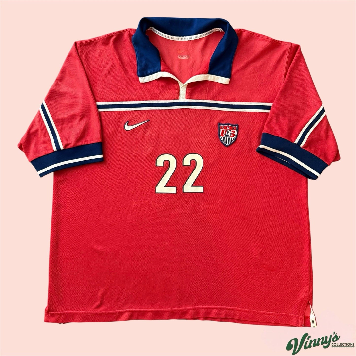 Nike 1998 USA Alexi Lalas USMNT Away Soccer Football Jersey Kit Mens XL
