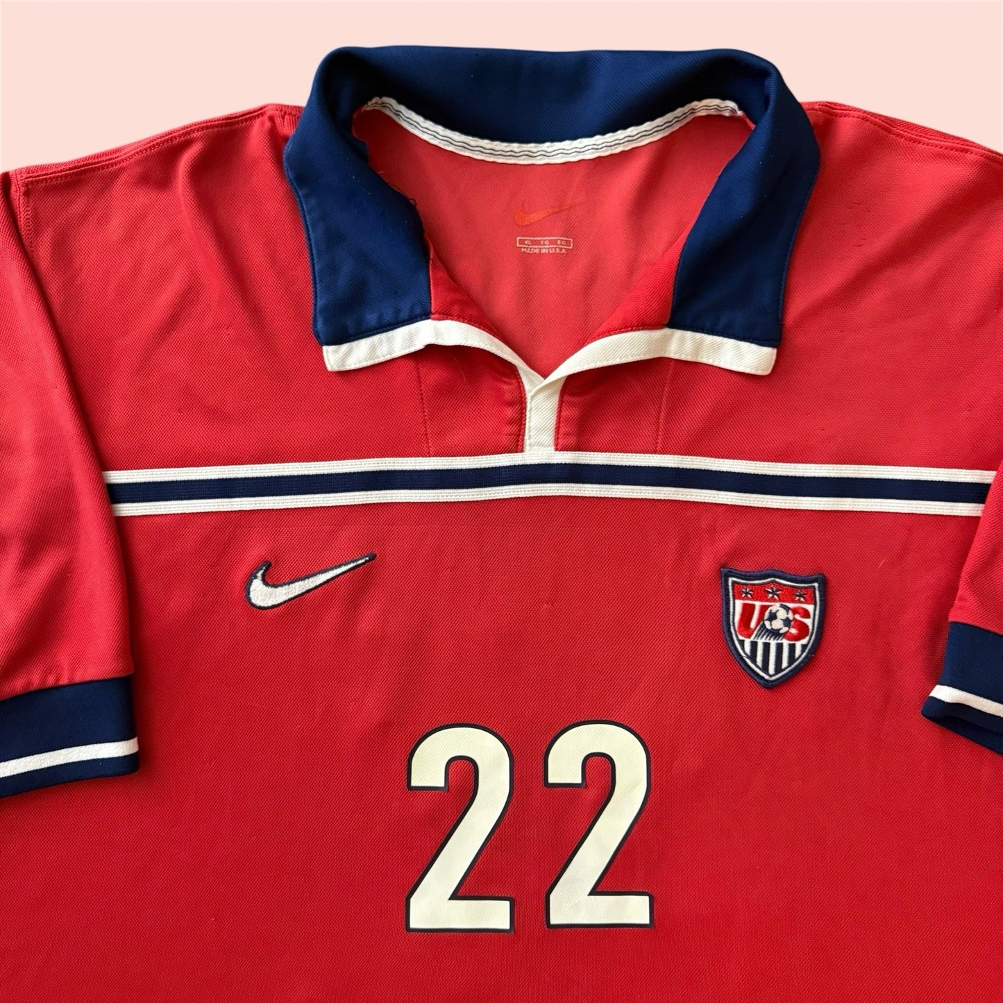 Nike 1998 USA Alexi Lalas USMNT Away Soccer Football Jersey Kit Mens XL