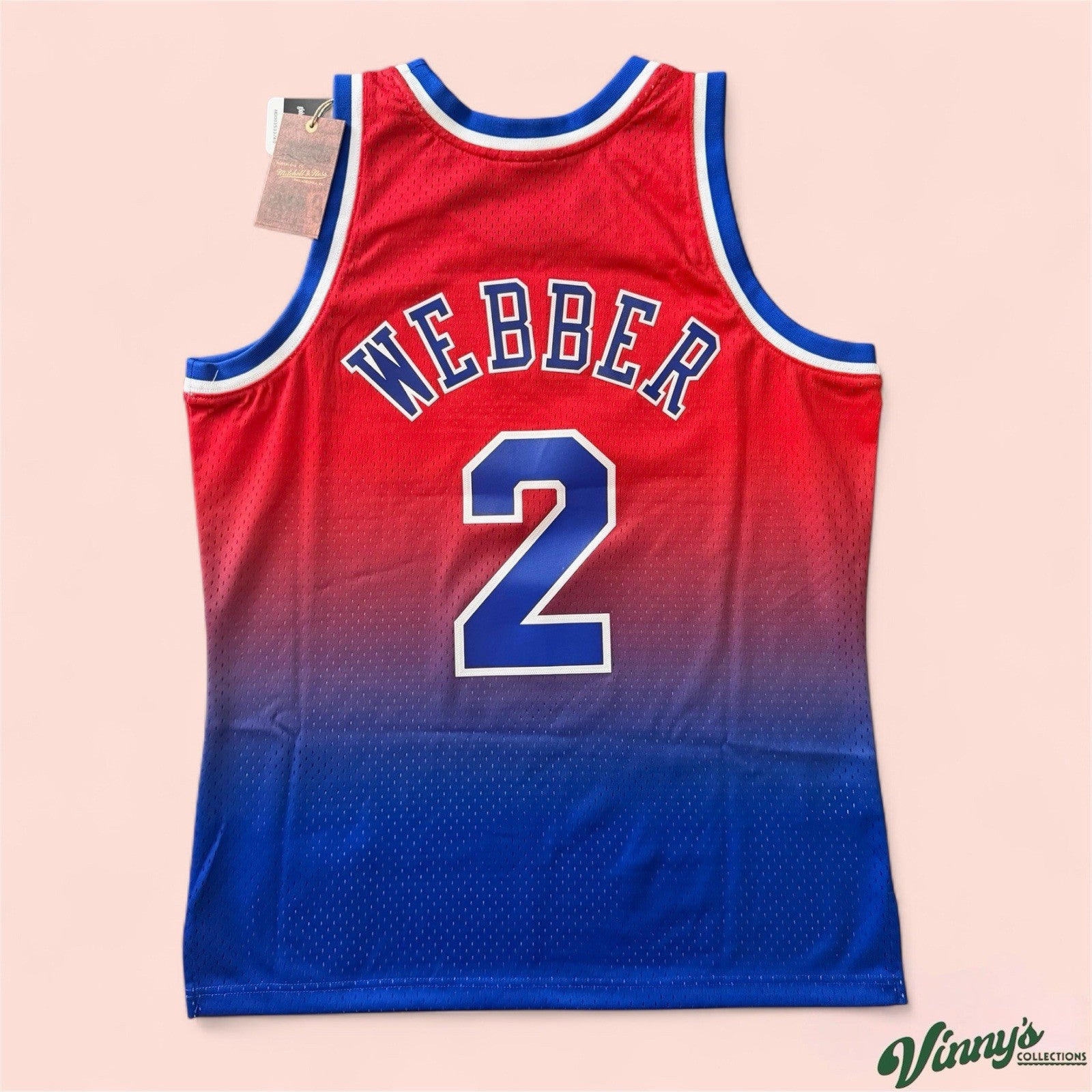 Mitchell & Ness NBA Washington Bullets Chris Webber Basketball Jersey Mens Large