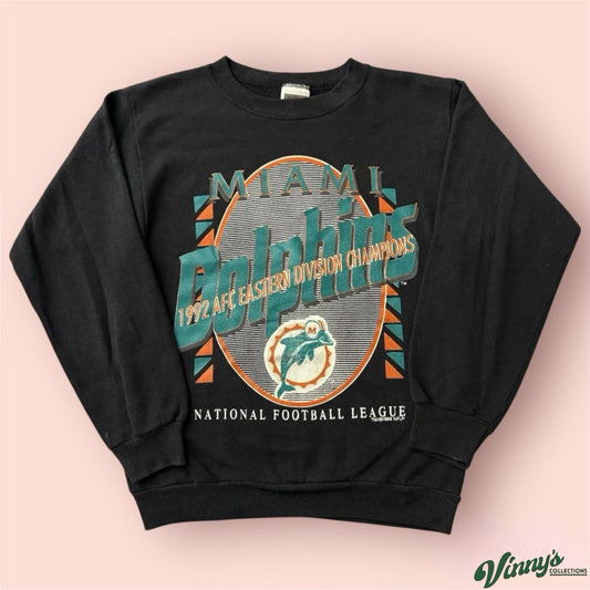 Vintage 1992 Tultex NFL Miami Dolphins Football Sweatshirt Mens Medium