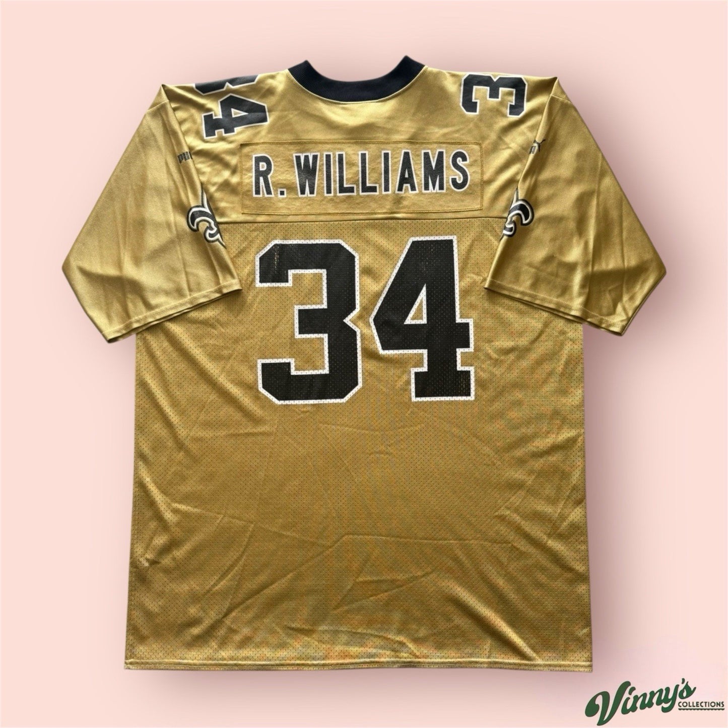Puma NFL New Orleans Saints Ricky Williams Football Jersey Mens XL