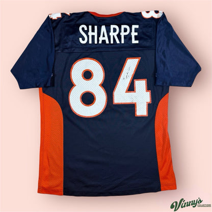 Vintage Champion NFL Denver Broncos Shannon Sharpe Football Jersey Mens 44 Large