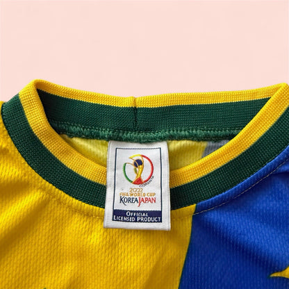 2002 World Cup Arre Penta Brasil Soccer Shirt Mens Medium