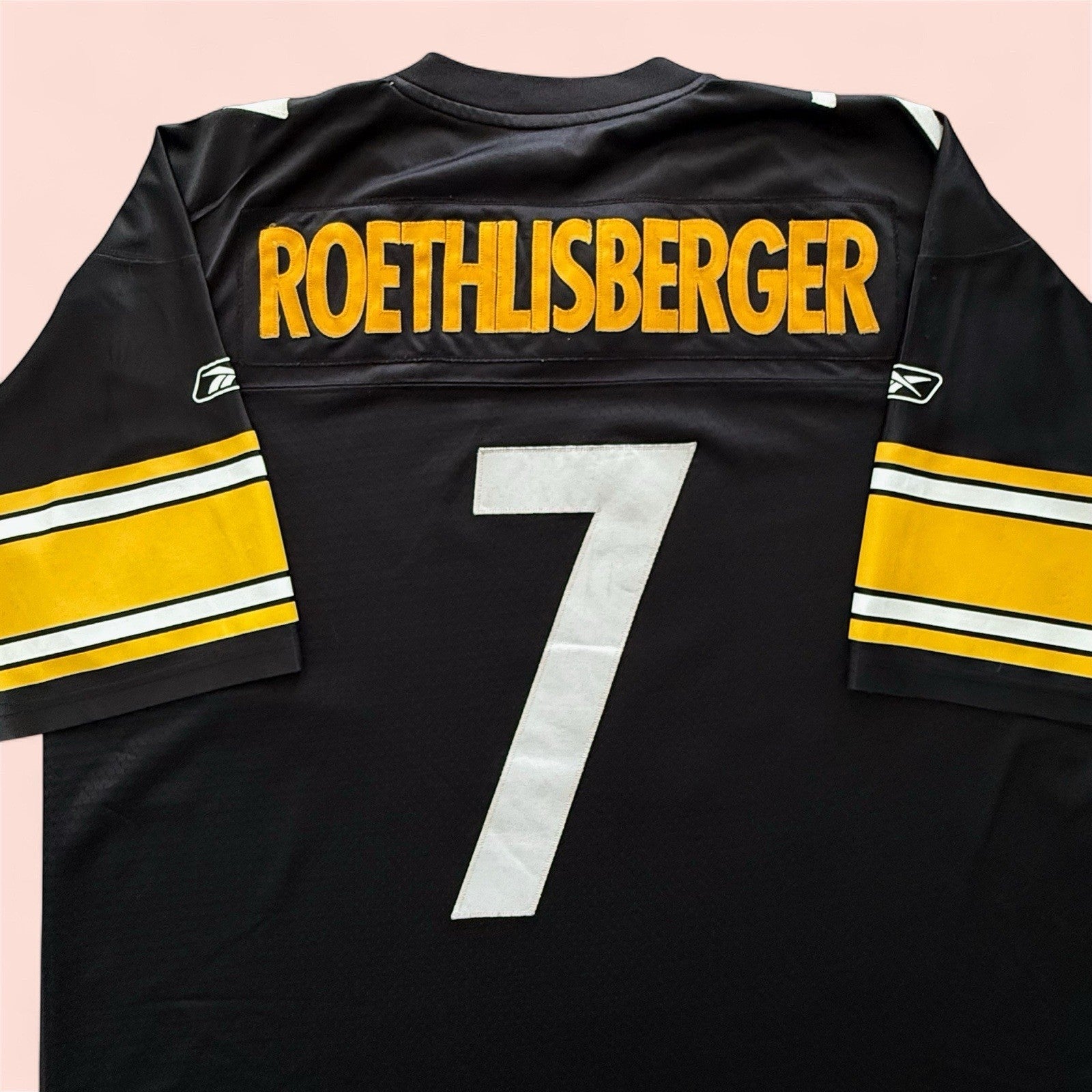 Reebok NFL Pittsburgh Steelers Ben Roethlisberger Football Jersey Mens 2XL