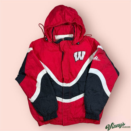 Vintage Apex One NCAA Wisconsin Badgers College Puffer Jacket Mens Medium