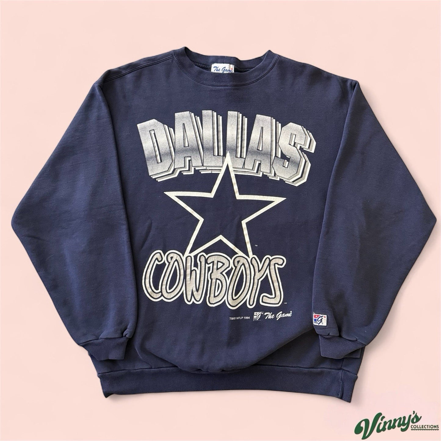 Vintage 1994 The Game NFL Dallas Cowboys Football Sweatshirt Mens XL