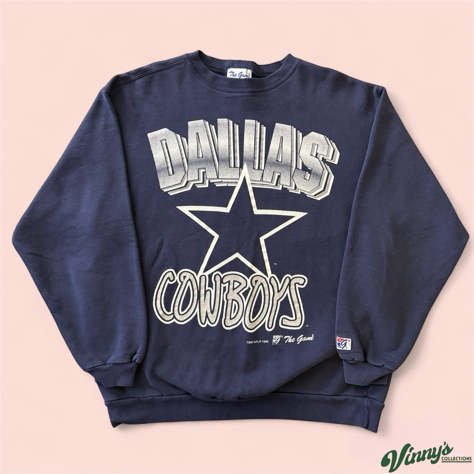 Vintage 1994 The Game NFL Dallas Cowboys Football Sweatshirt Mens XL
