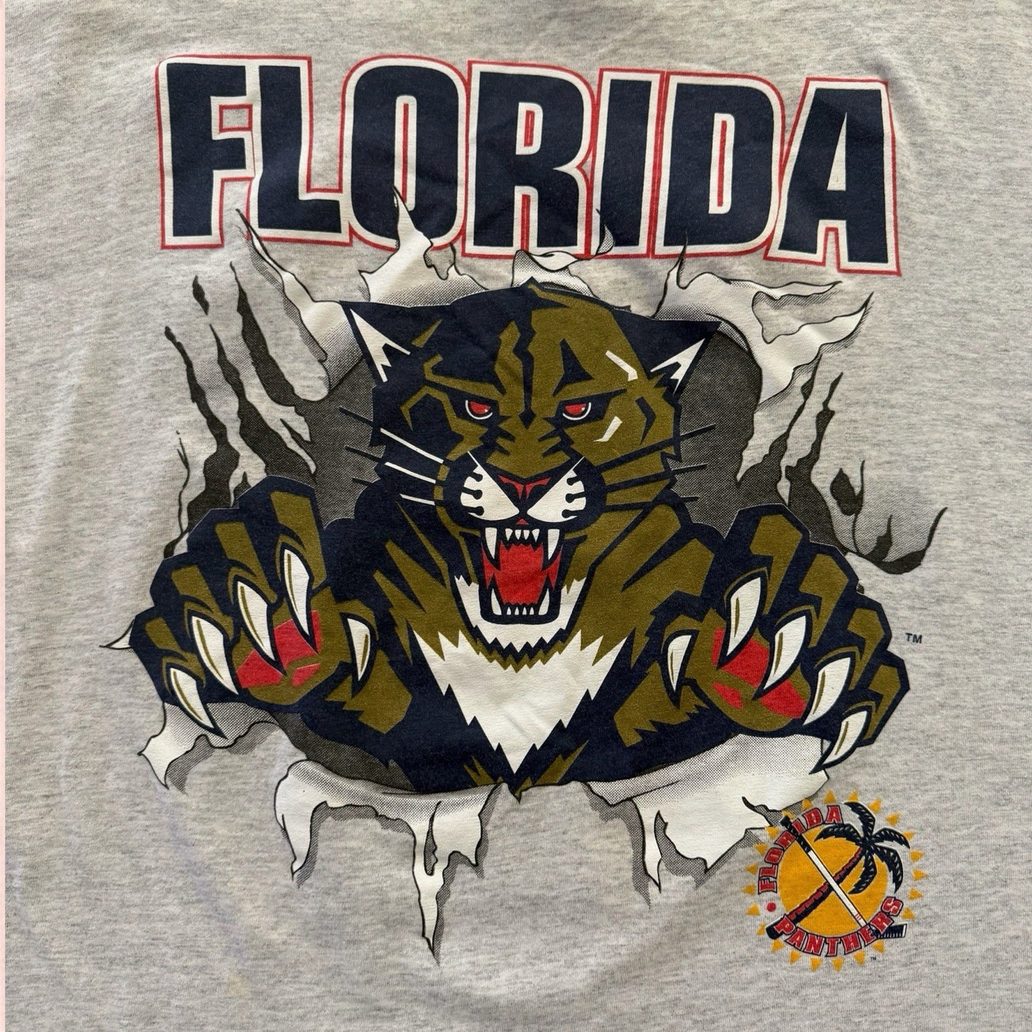 Vintage Nutmeg NHL Florida Panthers Breakthrough Hockey Shirt Mens XL
