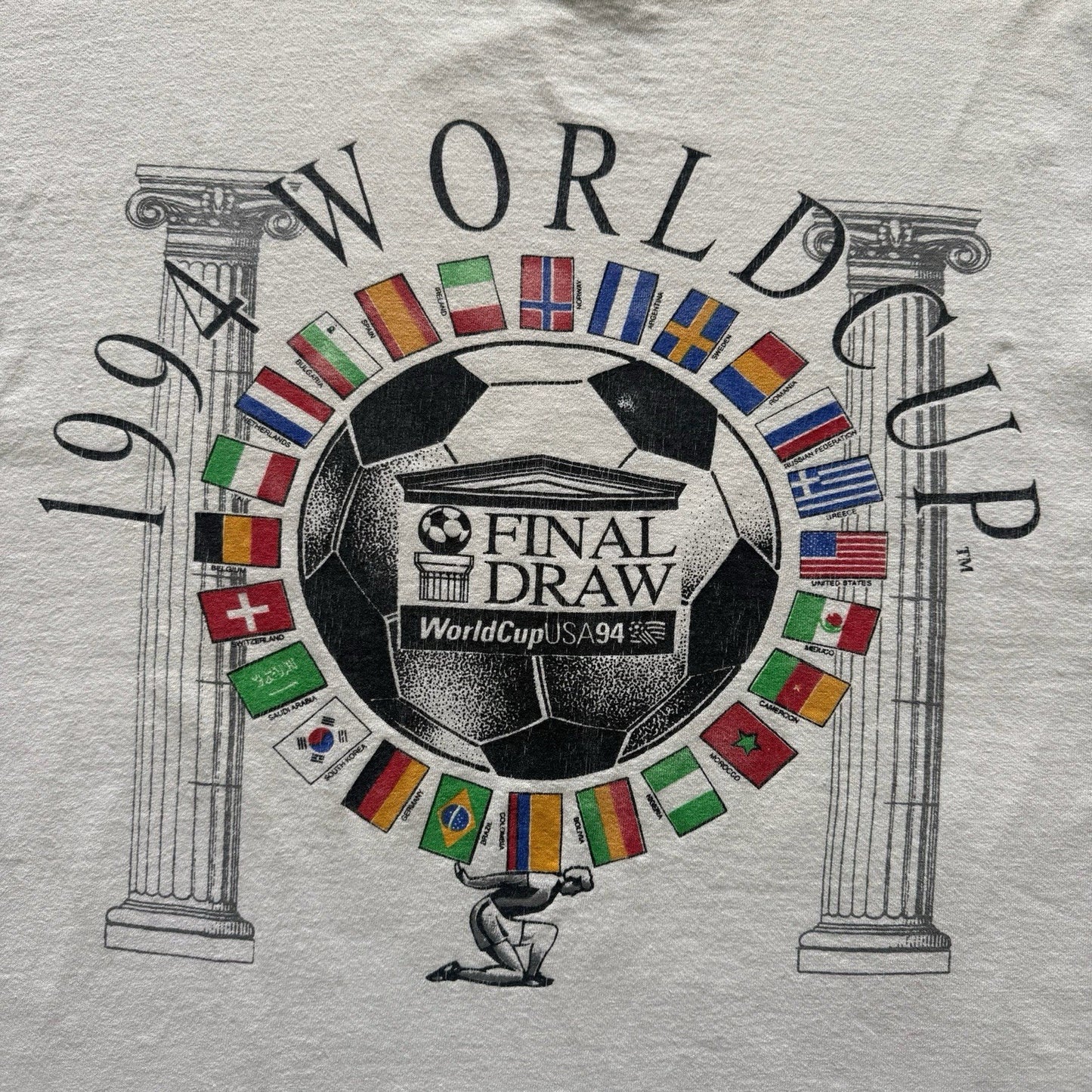 Vintage 1994 World Cup USA Final Draw Soccer Shirt Mens XL