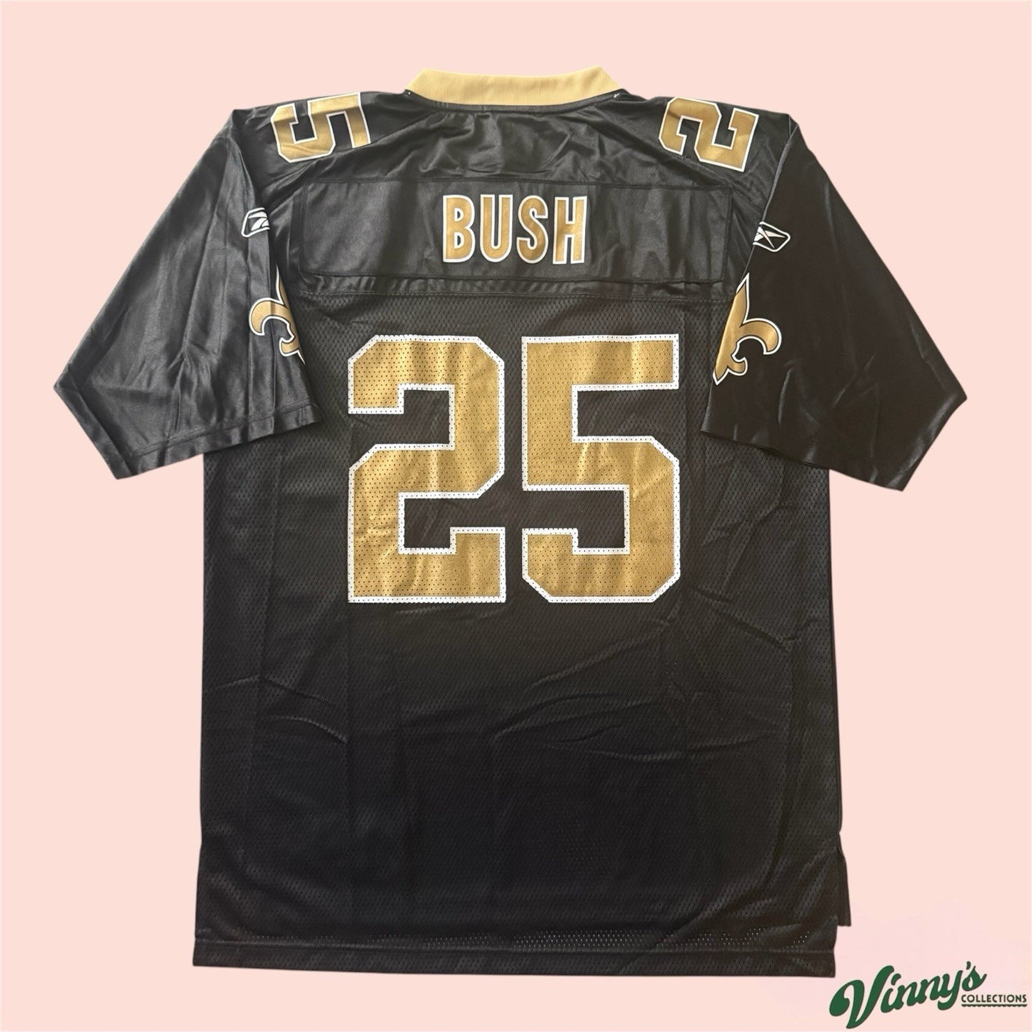 Reebok NFL New Orleans Saints Reggie Bush Football Jersey Mens Large