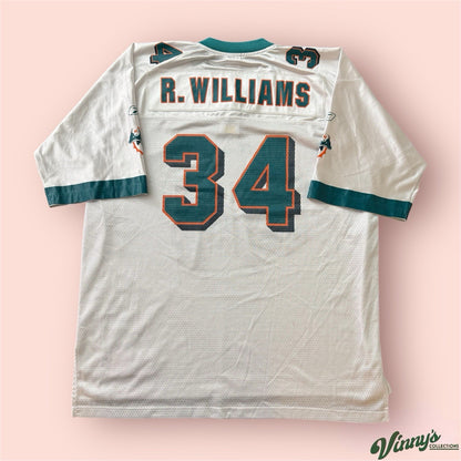 Reebok NFL Miami Dolphins Ricky Williams Football Jersey Mens XL