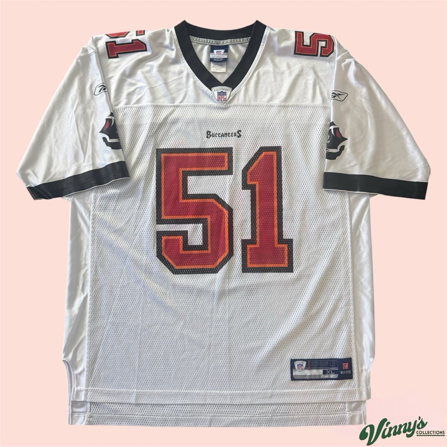 Reebok NFL Tampa Buccaneers Barrett Ruud Football Jersey Mens XL