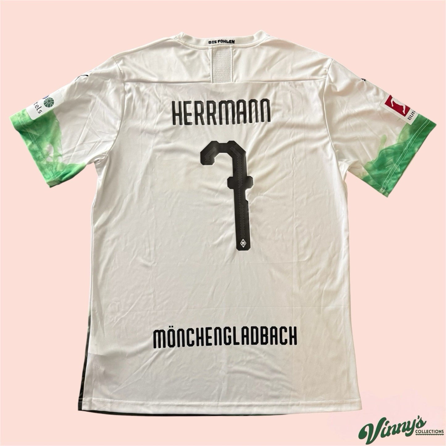 2019/20 Puma Borussia Monchengladbach Patrick Hermann Soccer Kit Jersey Mens 2XL