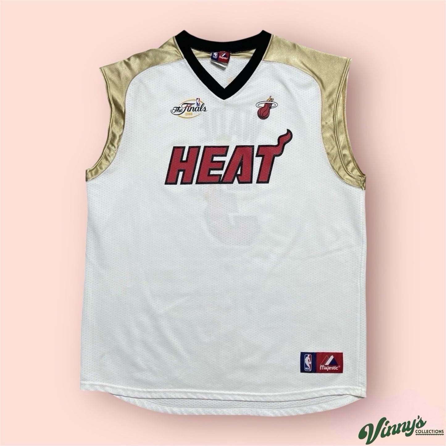 Majestic NBA Miami Heat Dwyane Wade 2006 NBA Finals Jersey Mens 2XL
