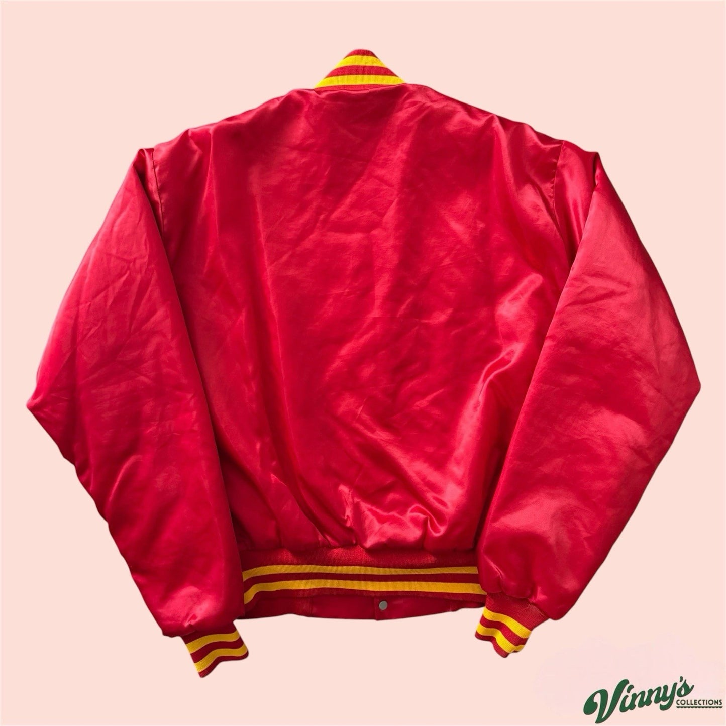 Vintage 80s US Marines Satin Bomber Jacket Mens Large