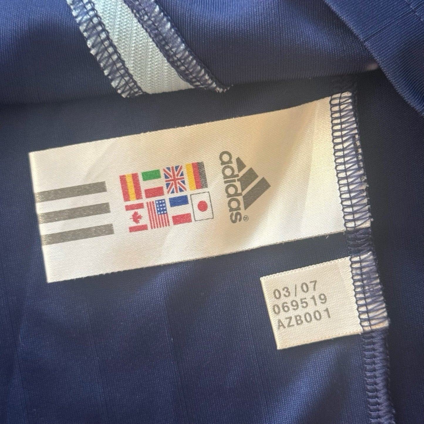 Adidas 2006 Argentina Lionel Messi Away National Soccer Kit Jersey Mens 2XL