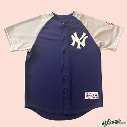 Majestic MLB New York Yankees Baseball Jersey Mens Large