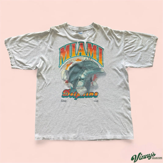Vintage Salem Sportswear NFL Miami Dolphins Football Shirt Mens XL