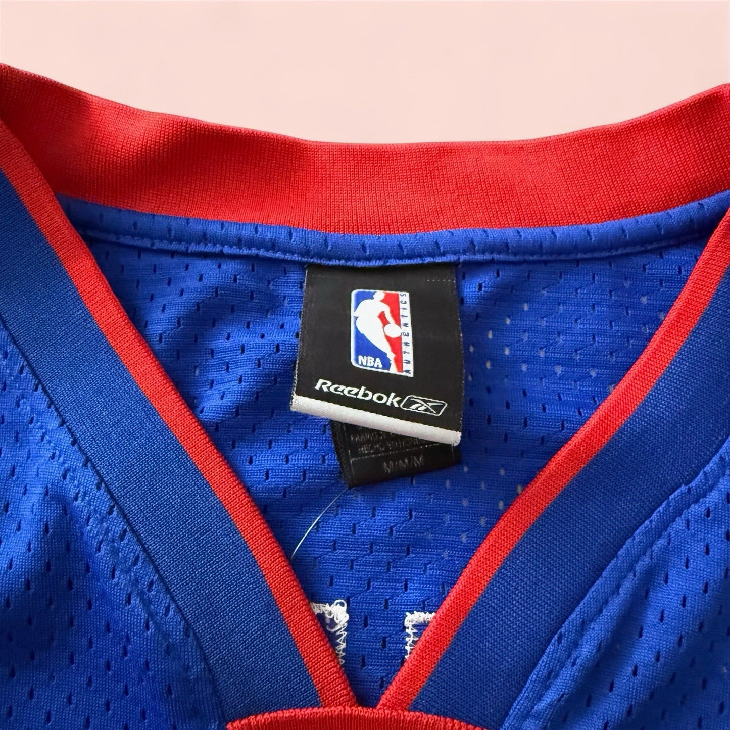 Reebok NBA Detroit Pistons Chauncey Billups Basketball Jersey Mens Medium