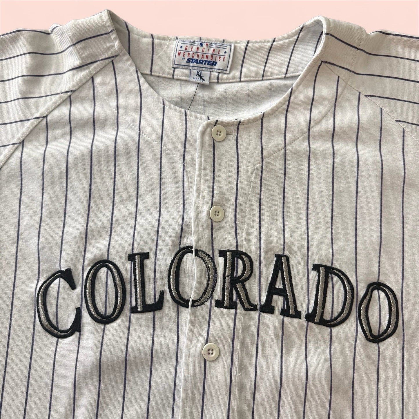 Starter MLB Colorado Rockies Dante Bichette Baseball Jersey Mens XL