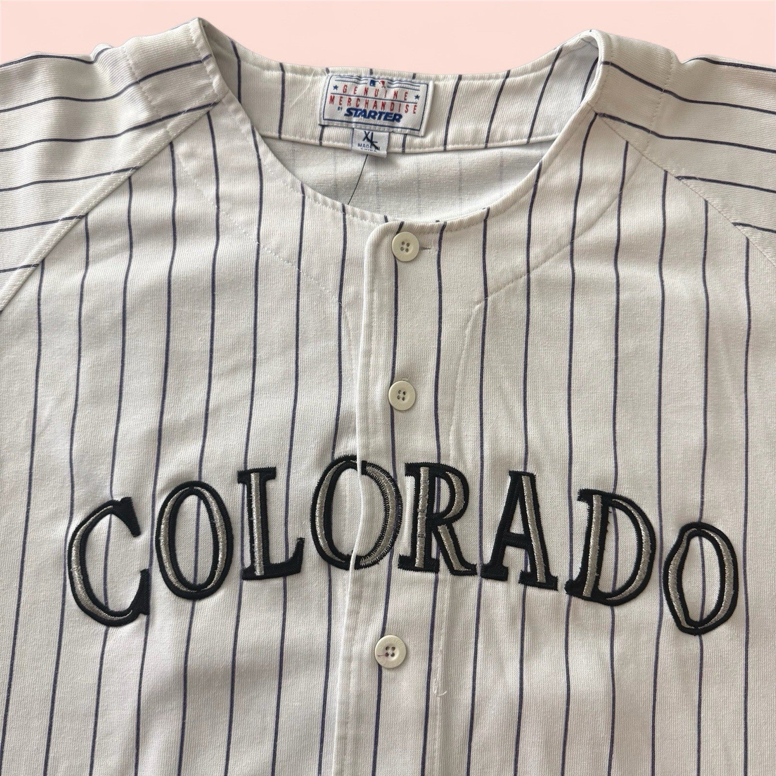 Starter MLB Colorado Rockies Dante Bichette Baseball Jersey Mens XL
