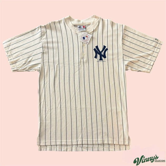 Vintage 2000 Logo Athletic MLB New York Yankees Baseball Shirt Mens Large
