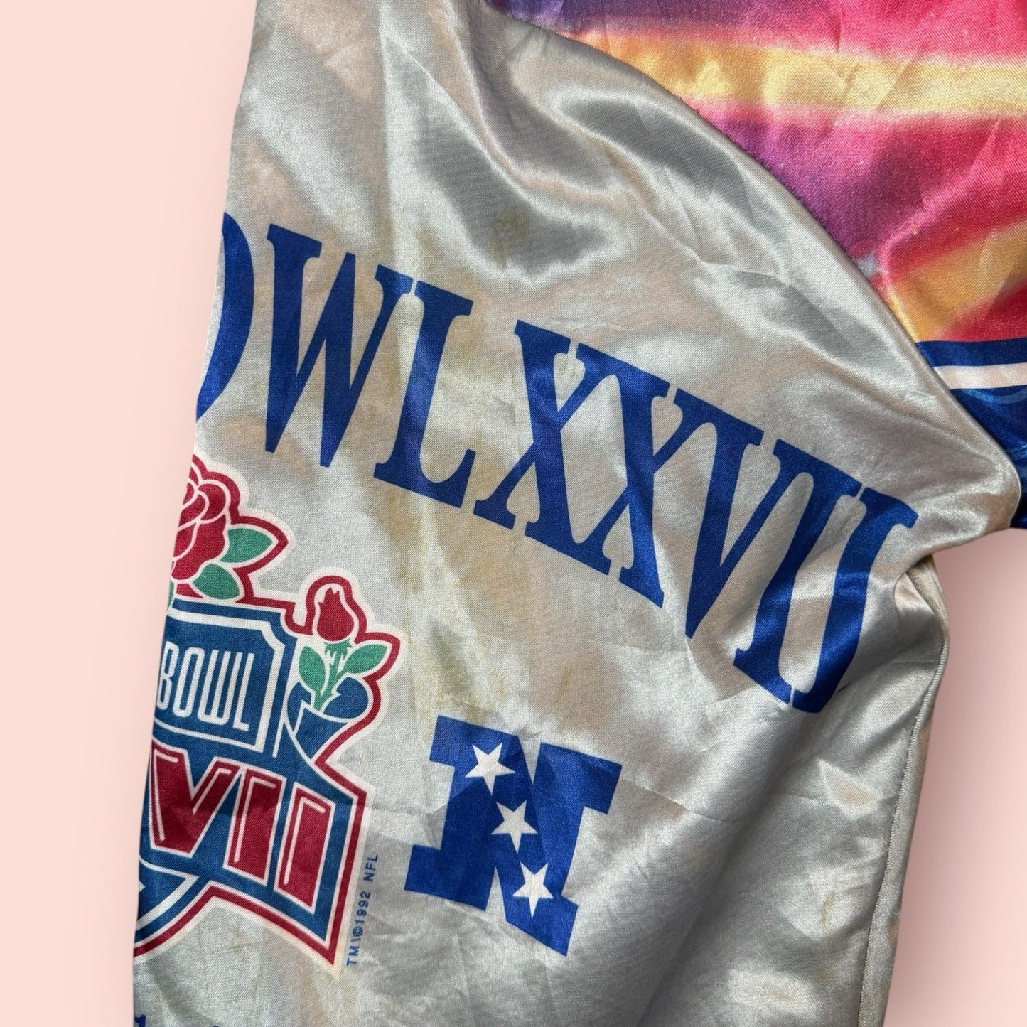 Vintage Chalk Line NFL Super Bowl XXVII Fanimation Football Jacket Mens Large
