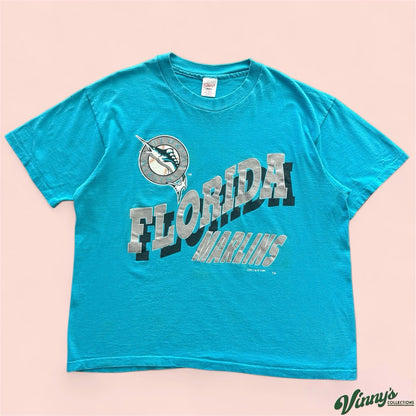 Vintage 1993 Sherry’s Best MLB Florida Marlins Baseball Shirt Mens XL
