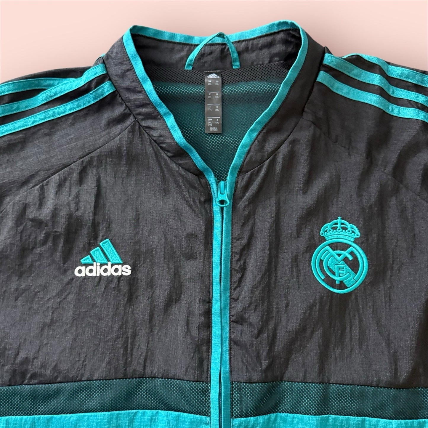 Adidas Real Madrid Soccer Training Woven Track Jacket Mens 2XL