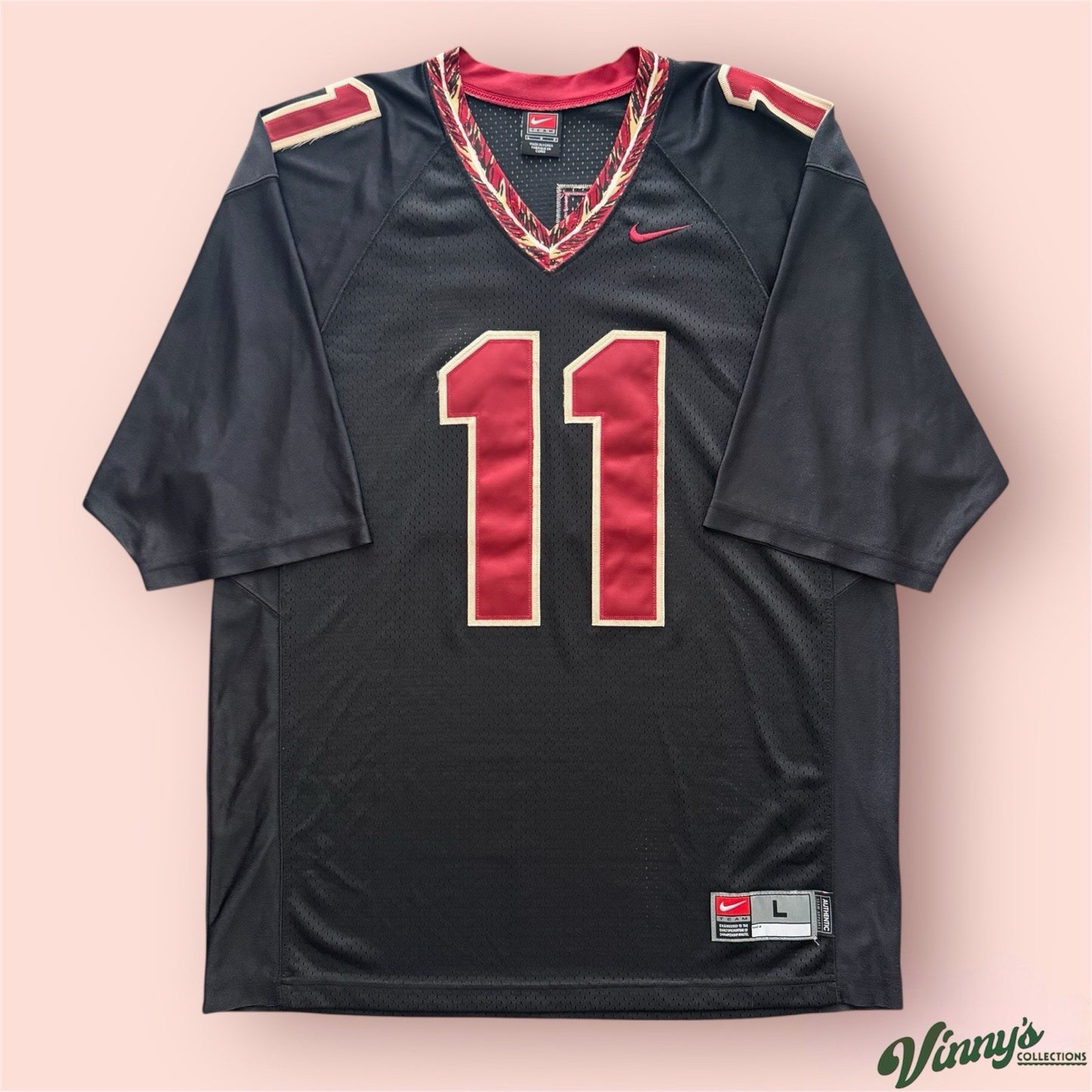 Nike NCAA Florida State Seminoles FSU #11 College Football Jersey Mens Large