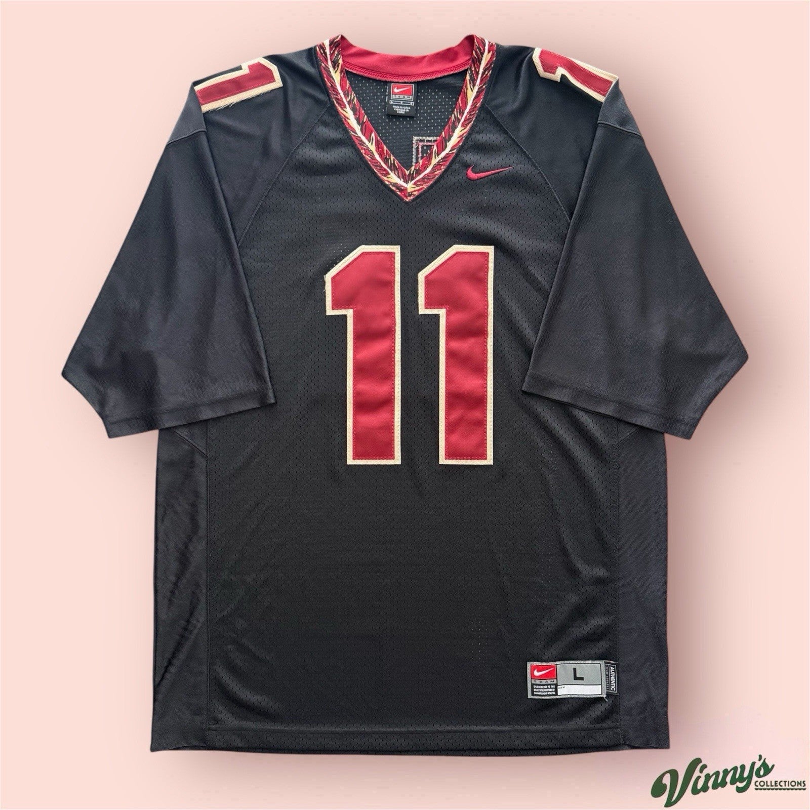 Nike NCAA Florida State Seminoles FSU #11 College Football Jersey Mens Large