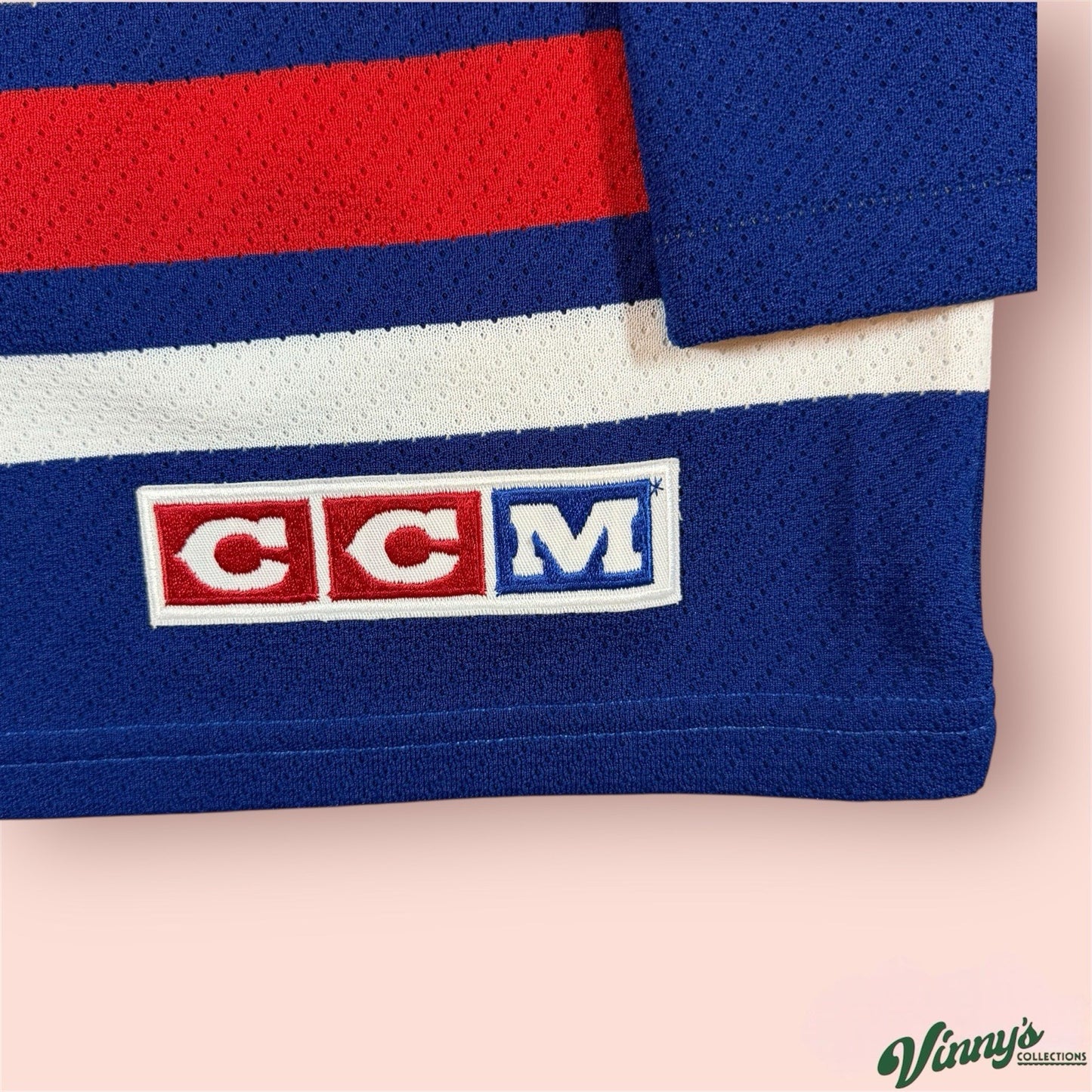 Vintage CCM NHL New York Rangers Hockey Jersey Mens Small
