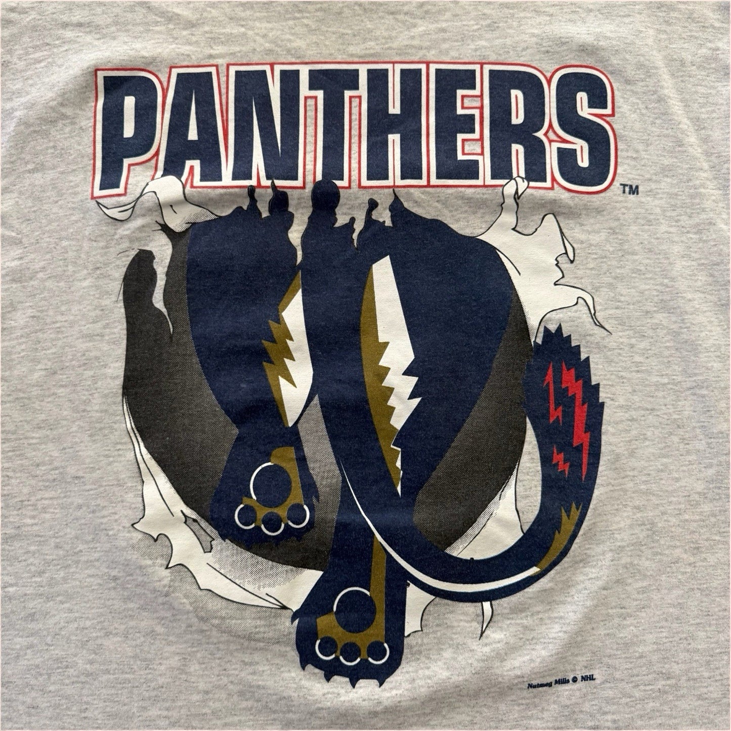 Vintage Nutmeg NHL Florida Panthers Breakthrough Hockey Shirt Mens XL
