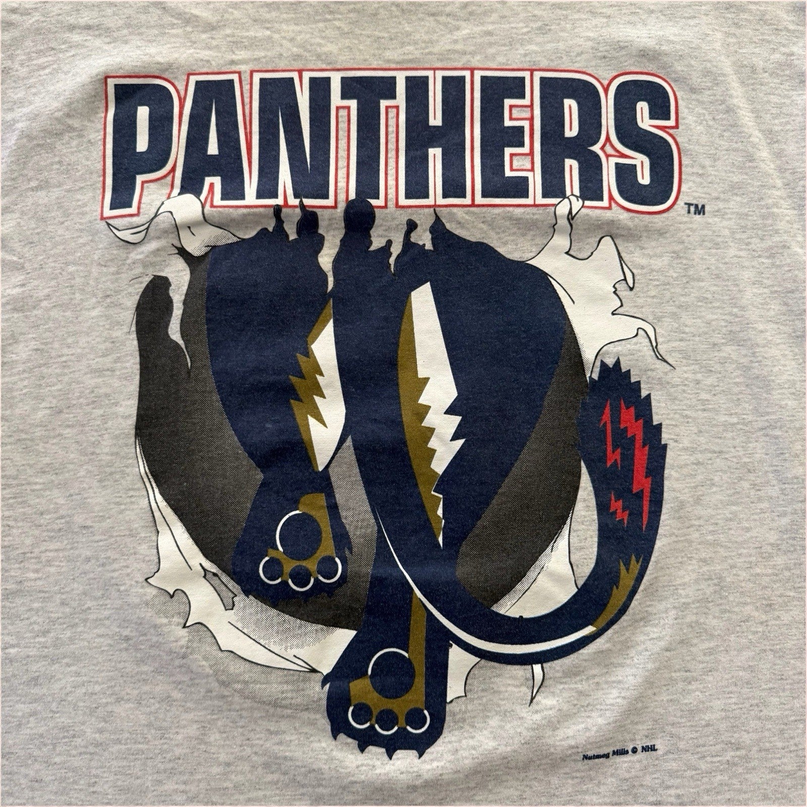 Vintage Nutmeg NHL Florida Panthers Breakthrough Hockey Shirt Mens XL