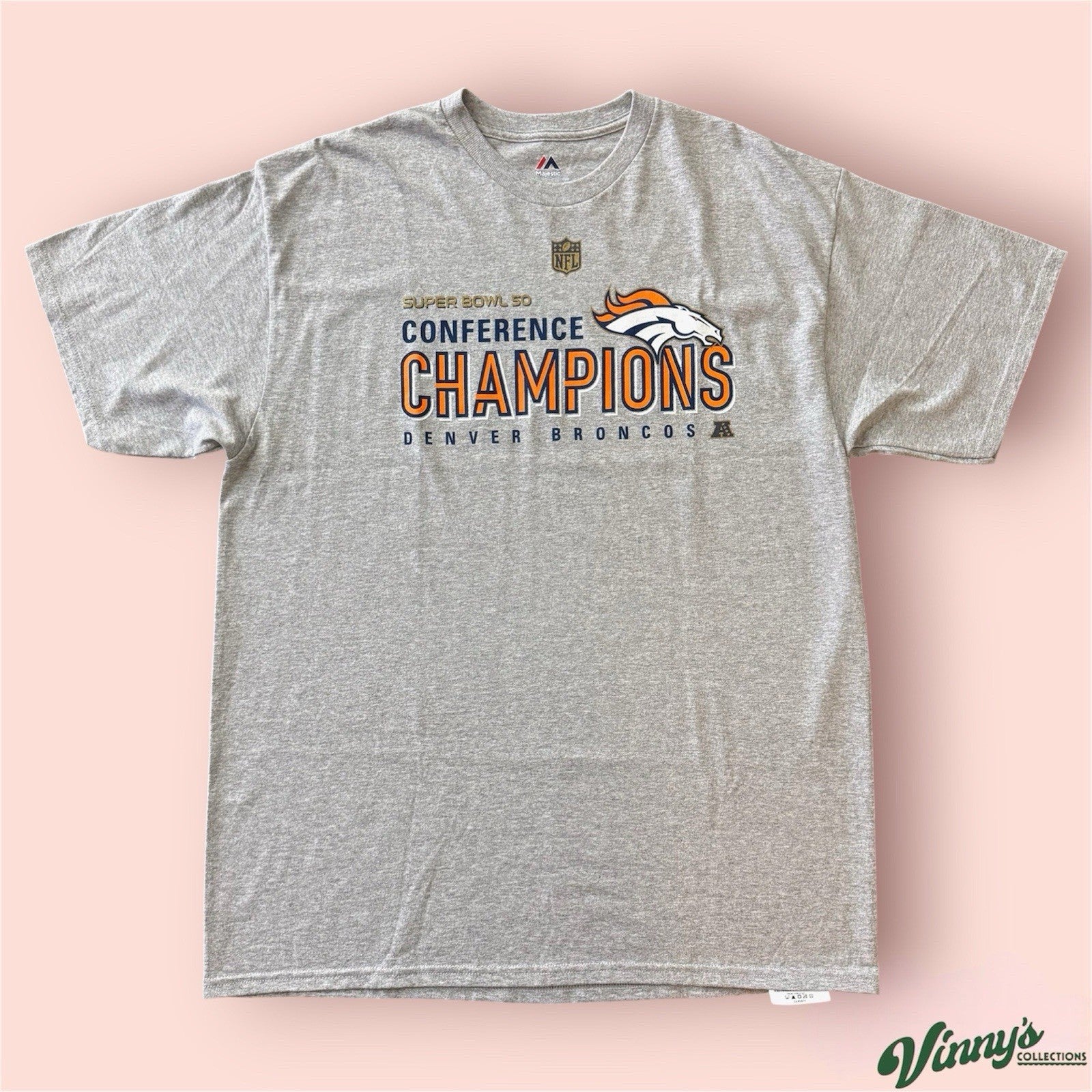Majestic 2016 NFL Denver Broncos Conference Champions Football Shirt Mens XL