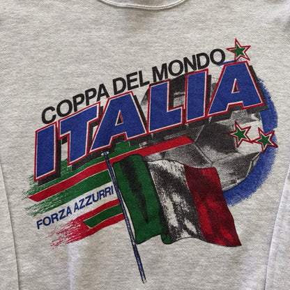 Vintage World Cup Italy Soccer Sweatshirt Mens Large