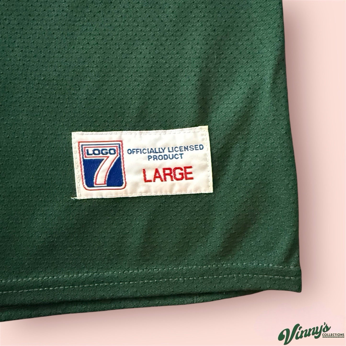 Vintage Logo 7 NFL Green Bay Packers Brett Favre Football Jersey Mens Large