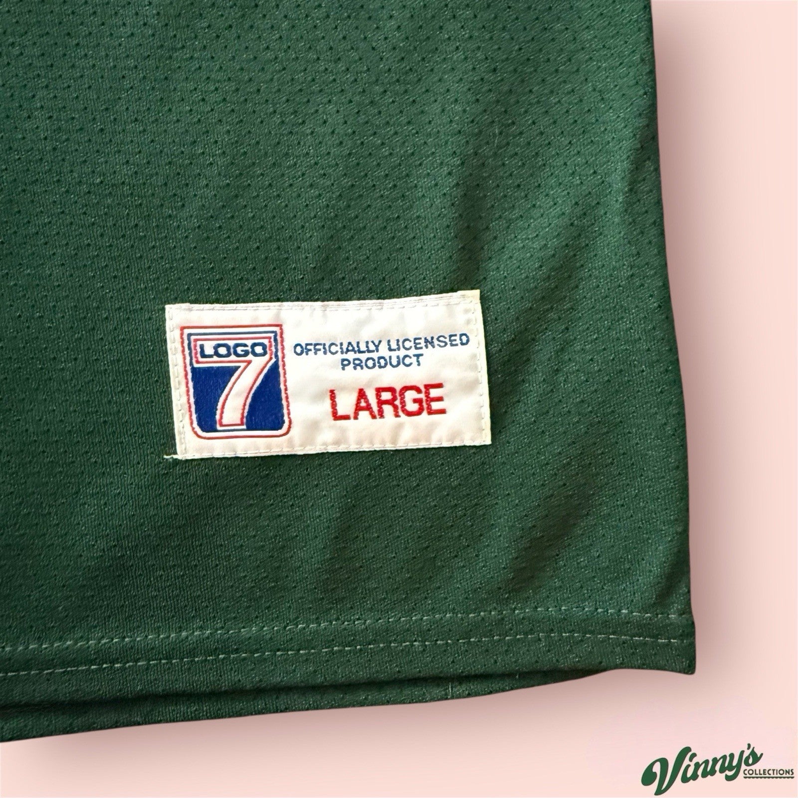 Vintage Logo 7 NFL Green Bay Packers Brett Favre Football Jersey Mens Large