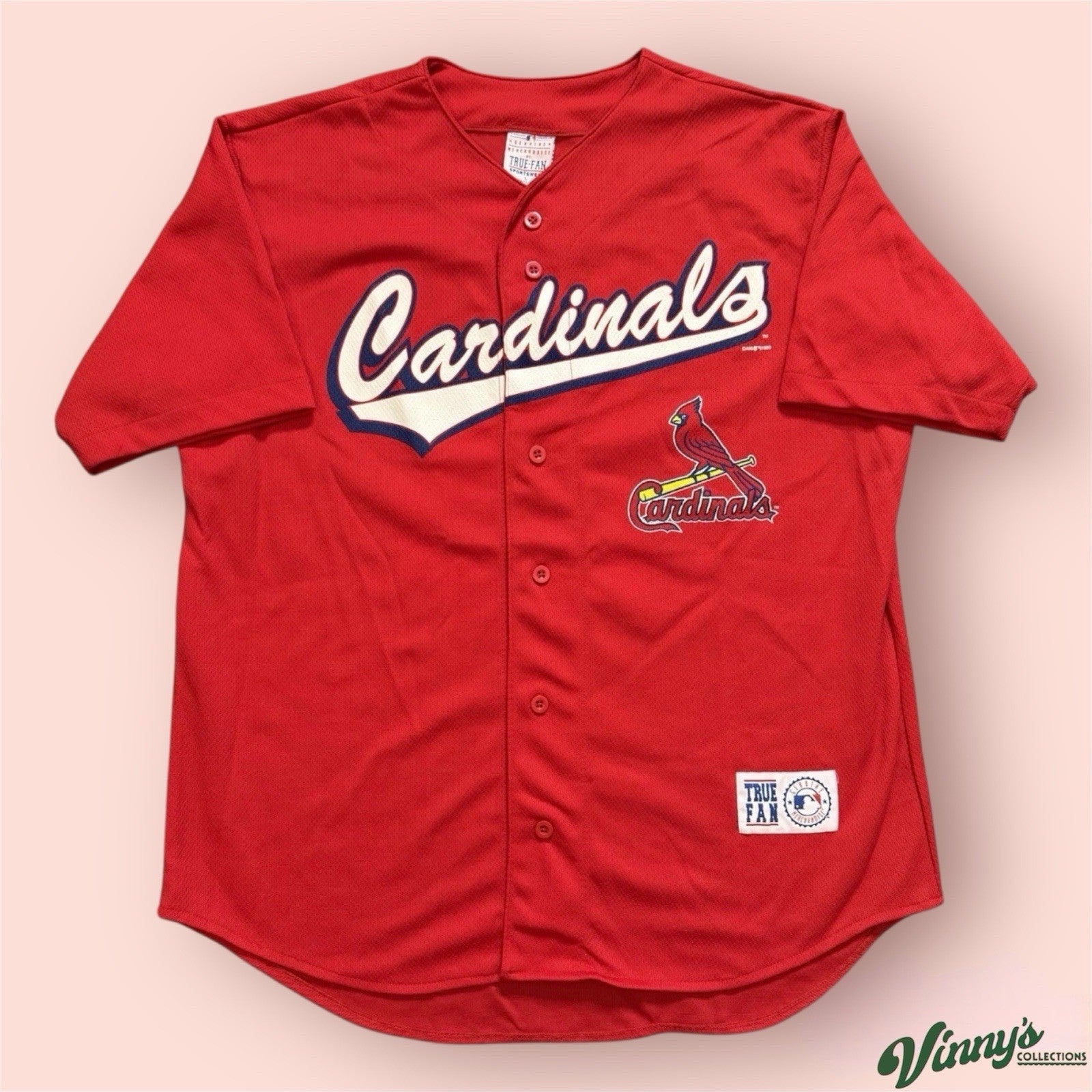 Vintage TrueFan MLB St Louis Cardinals Mark McGwire Baseball Jersey Mens Large