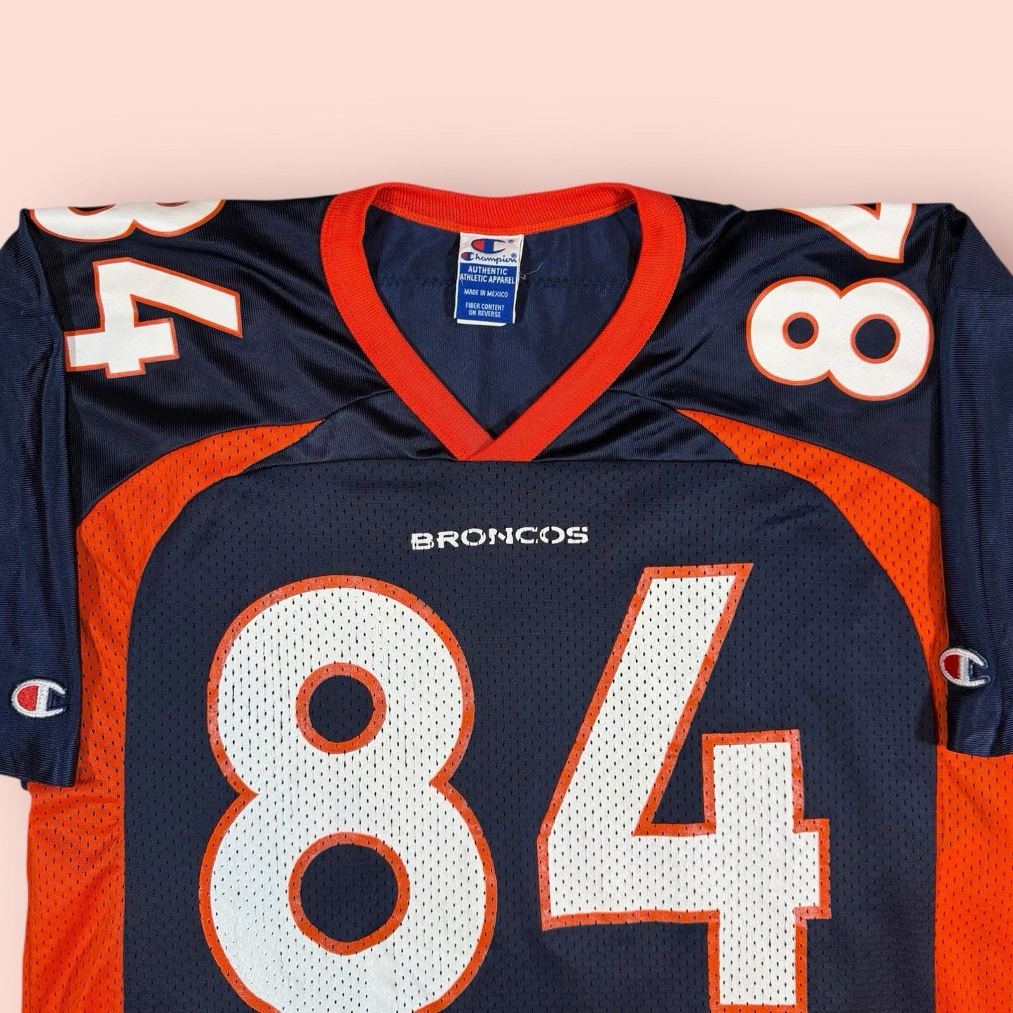 Vintage Champion NFL Denver Broncos Shannon Sharpe Football Jersey Mens 44 Large