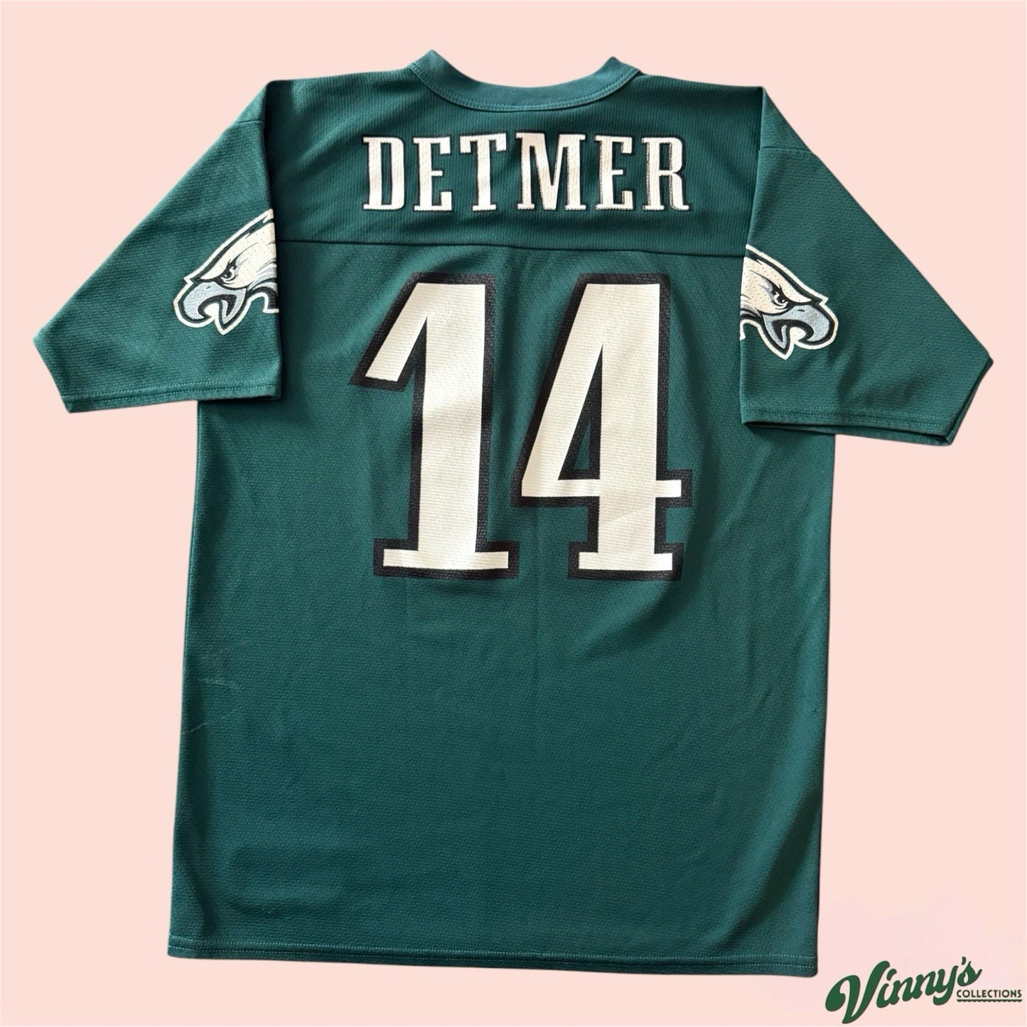 Logo 7 NFL Philadelphia Eagles Ty Detmer Football Jersey Mens XL