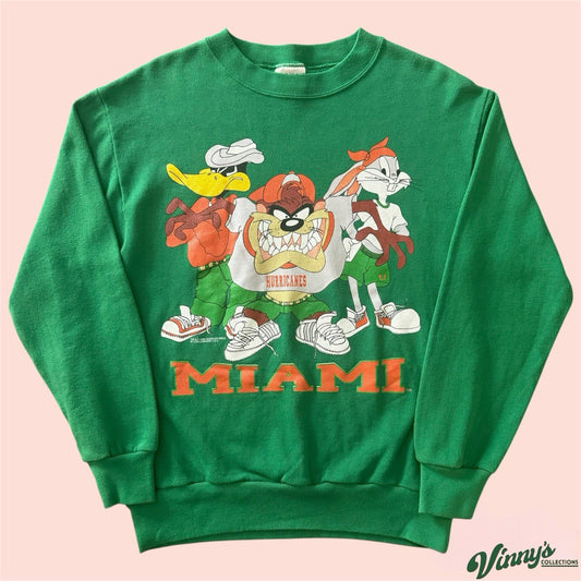 Vintage Signal Miami Hurricanes College Sweatshirt Mens Medium
